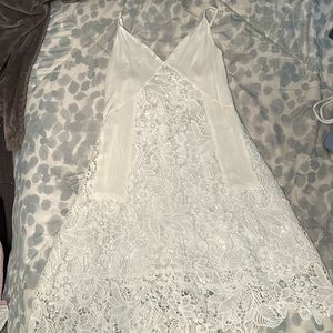white dress. worn as graduation dress